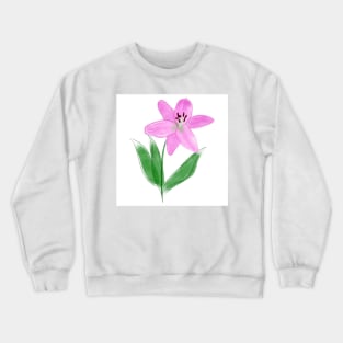 Digital Lily flower Crewneck Sweatshirt